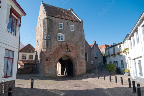 Woudrichem, The Netherlands - The Prison Gate is the only remaining water gate as part of the fortifications. The gate also served as a prison.