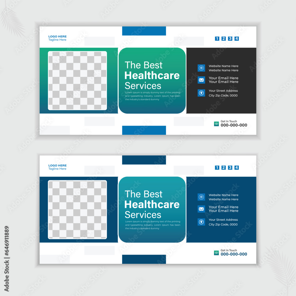 Medical Email Signature or Vector Design template and The Best Healthcare Services Medical Email Signature or Vector Design template and The Best Healthcare Services
