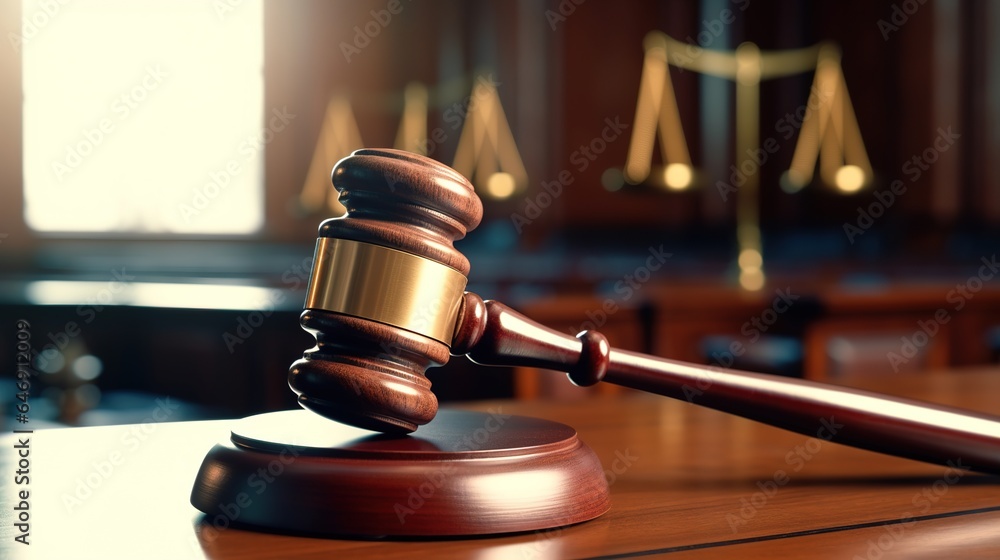Concept of justice in law and jurisprudence. Law books on the lawyer's desk in the law firm Concept of justice in law and jurisprudence. Law books on the lawyer's desk in the law firm