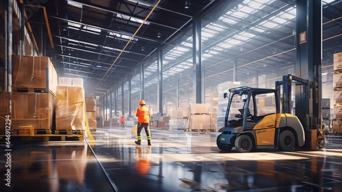 forklift operator in warehouse