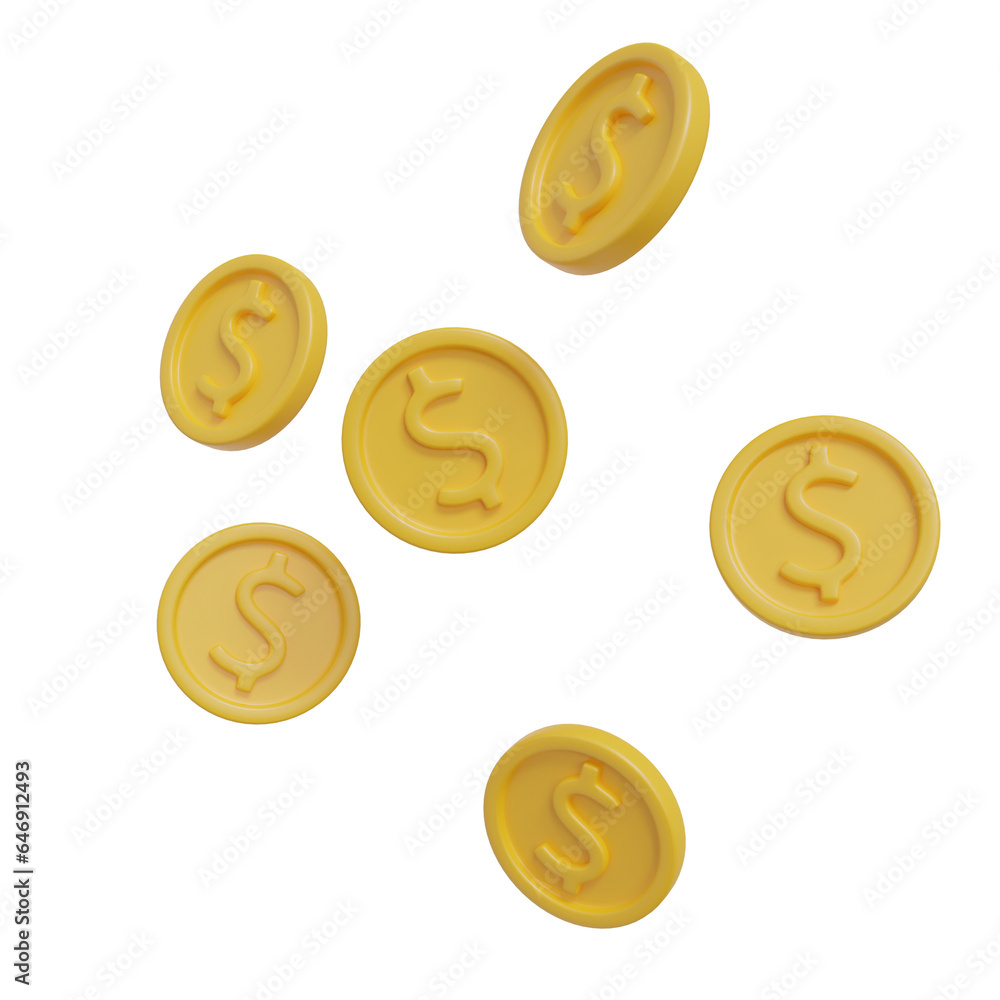 finance 3d render icon finance 3d render icon