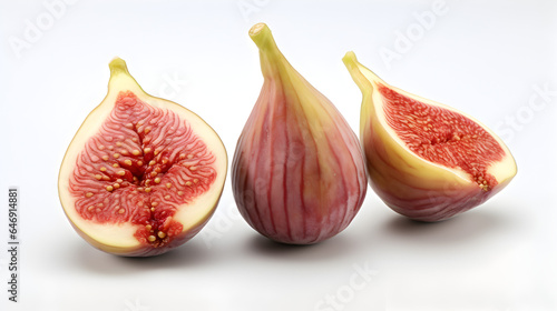 fresh figs on a white background