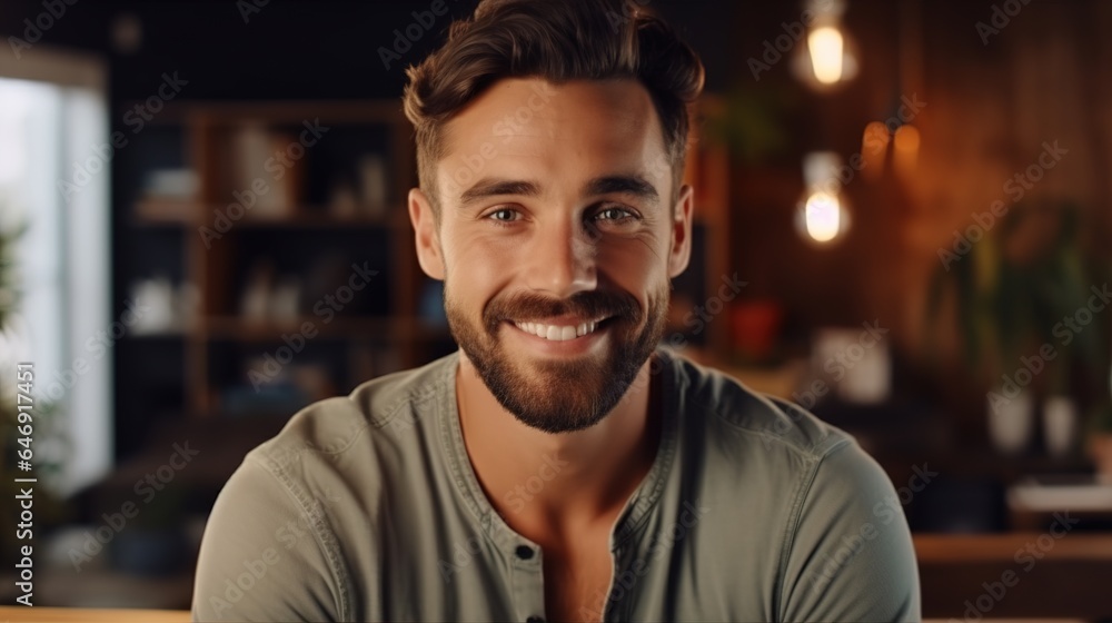 closeup of a man smiling closeup of a man smiling