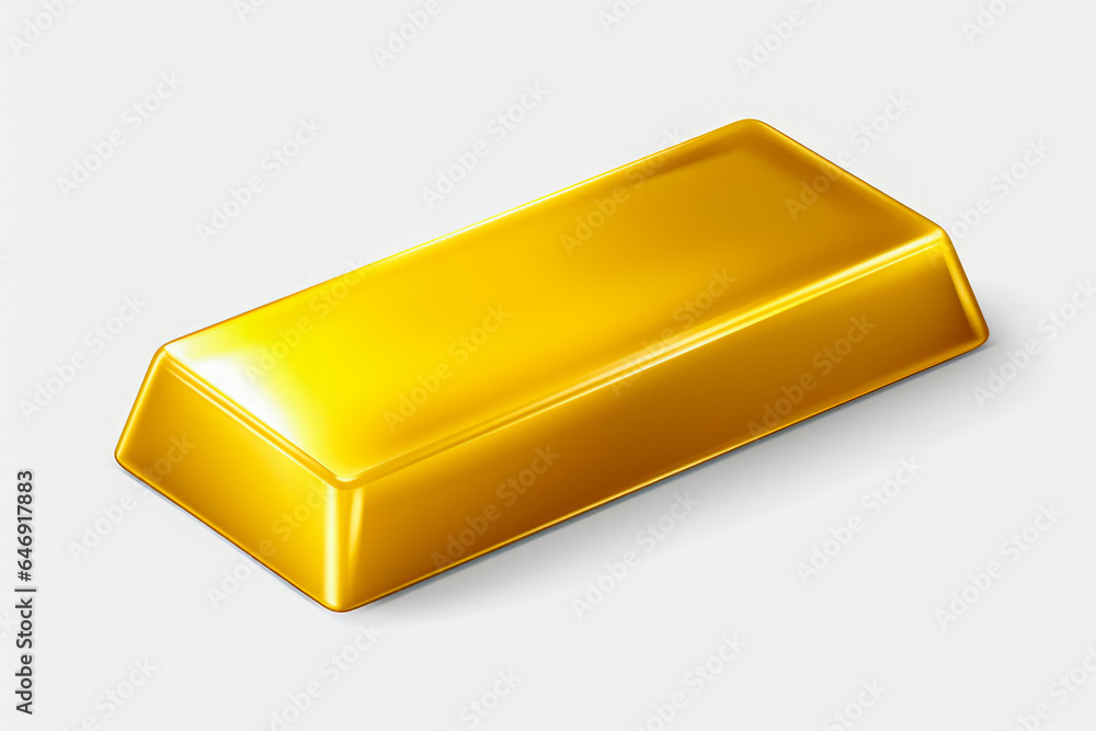 Gold bar isolated on white background. Gold bar isolated on white background.