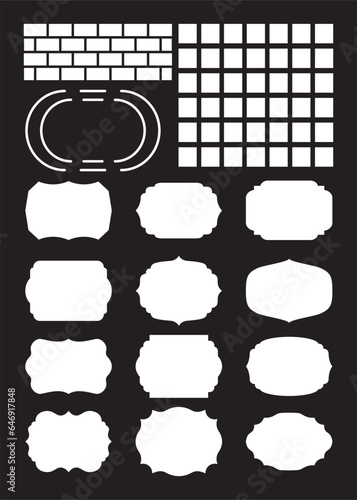 Creative Bullet Journal Stencil. Stencil design for planners