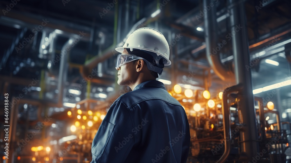 Engineering working in a factory. generative ai Engineering working in a factory. generative ai