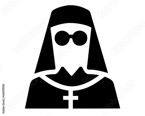 illustration of a nun