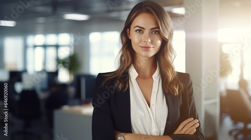 professional Beautiful businesswoman smiling in office