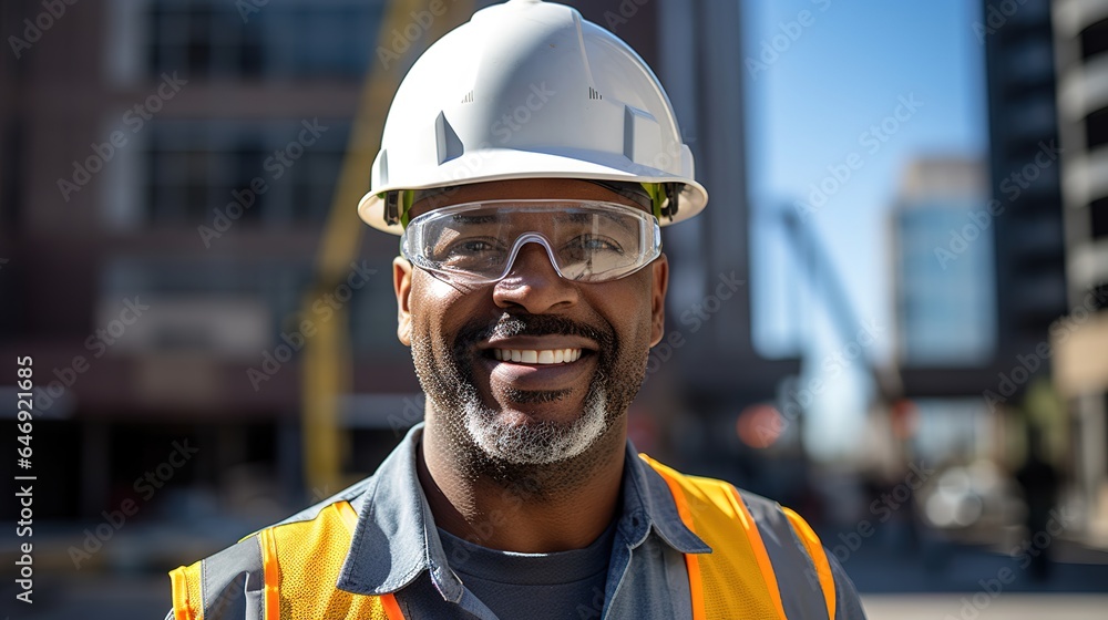 portrait of foreman worker, plan working for the outdoors building construction site. portrait of foreman worker, plan working for the outdoors building construction site.