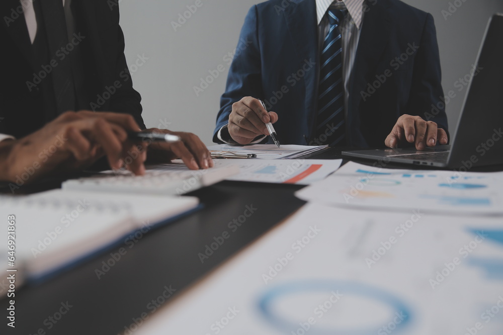 Financial Business woman analyze the graph of the company's performance to create profits and growth, Market research reports and income statistics, data,repotr,Financial and Accounting concept. Financial Business woman analyze the graph of the company's performance to create profits and growth, Market research reports and income statistics, data,repotr,Financial and Accounting concept.