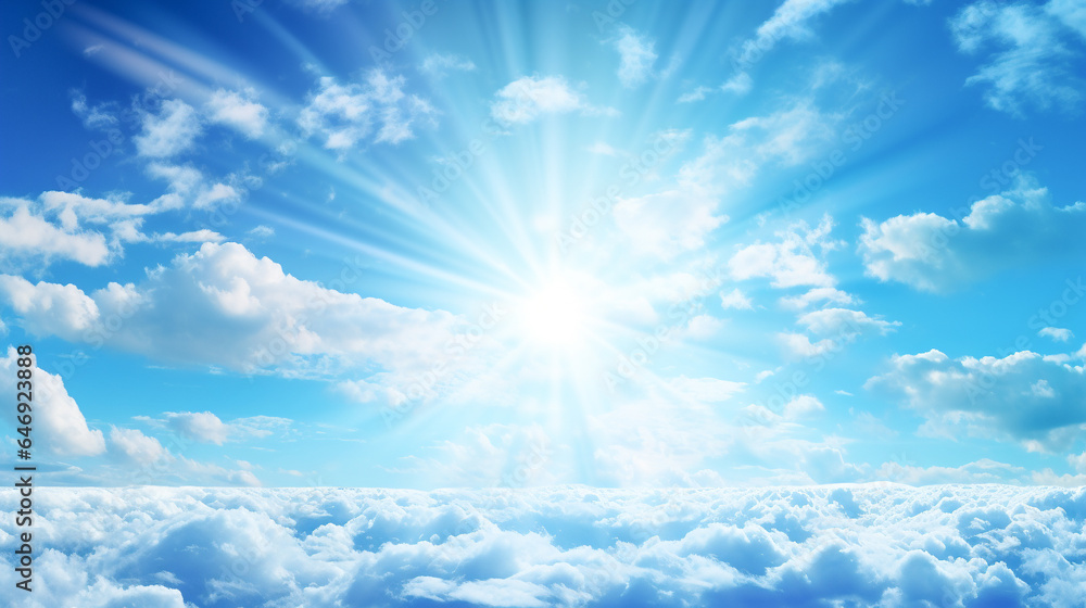 Fototapeta premium 空と太陽