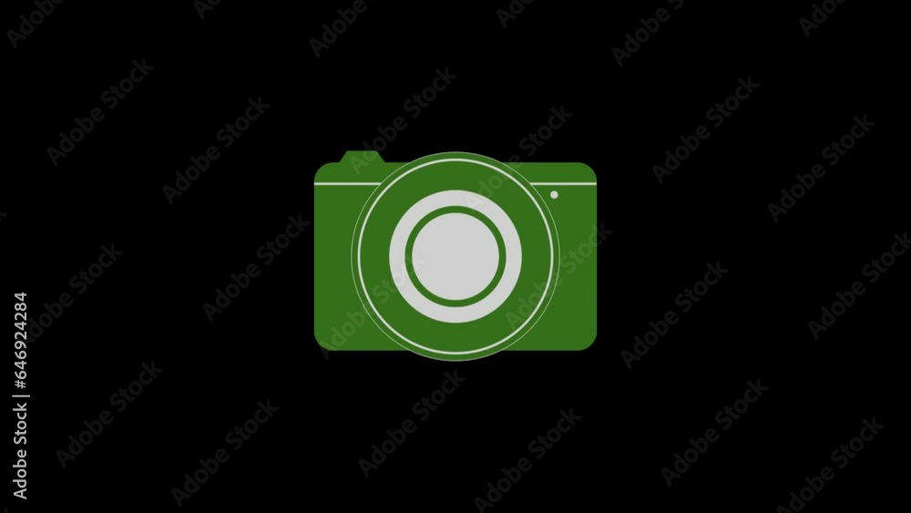 Camera icon design, photographic device icon trendy flat style design animation background. k1_1069 Camera icon design, photographic device icon trendy flat style design animation background. k1_1069