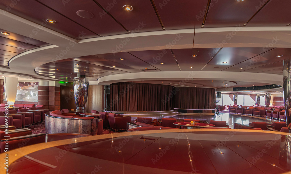 Marseille, France 10 septembre 2023 Vue du salon Le Shaker Lounge