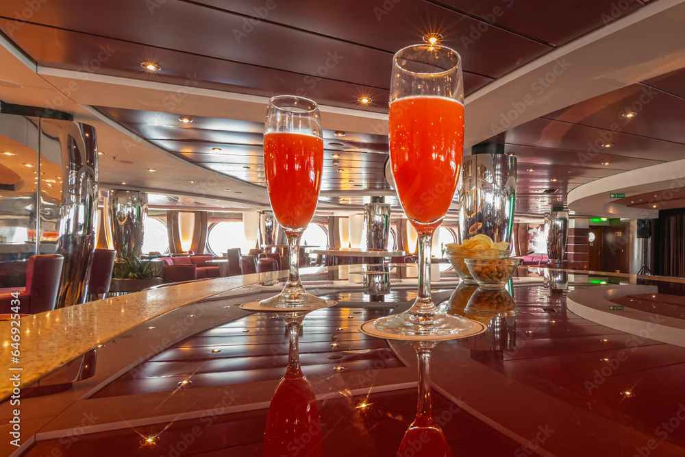 Marseille, France 10 septembre 2023 Vue du salon Le Shaker Lounge