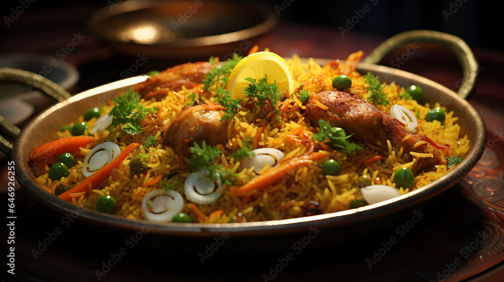 chicken biryani in the bowl chicken biryani in the bowl