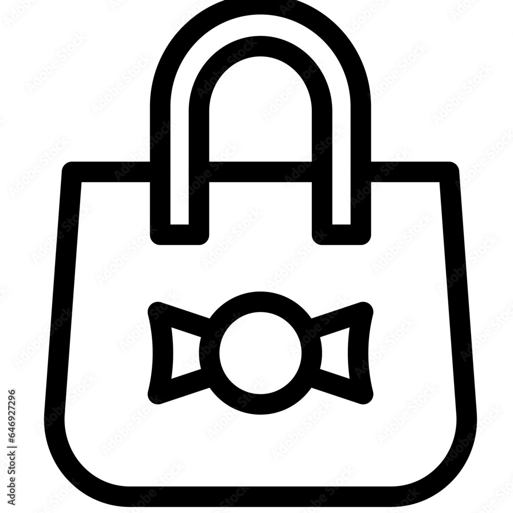 Candy bag Simple Black Line Icon Candy bag Simple Black Line Icon