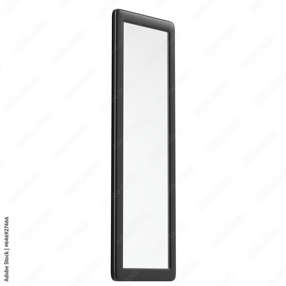 3D rendering illustration of a wall mounted mirror 3D rendering illustration of a wall mounted mirror