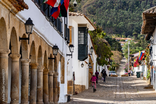 Villa de Leyva is a perfectly preserved colonial town declared a national monument in 1954. The town was founded by Hernán Suárez de Villalobos in 1572. photo