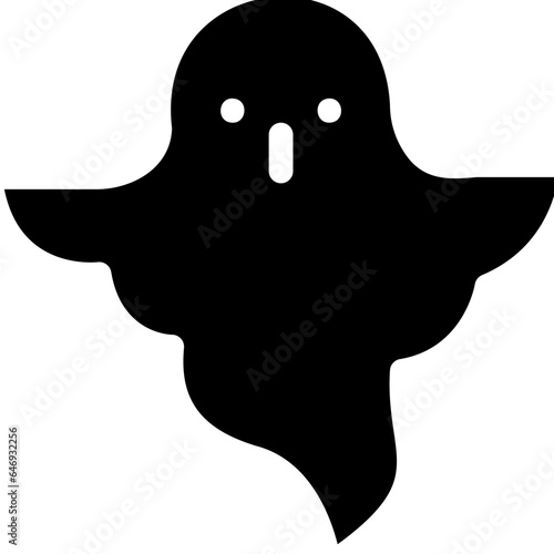 Ghost Simple Black Glyph Icon