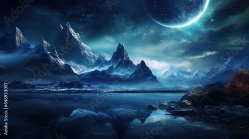 night mountains by starlight © Aliaksei