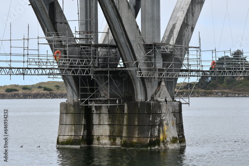 bridge maintenance over the water