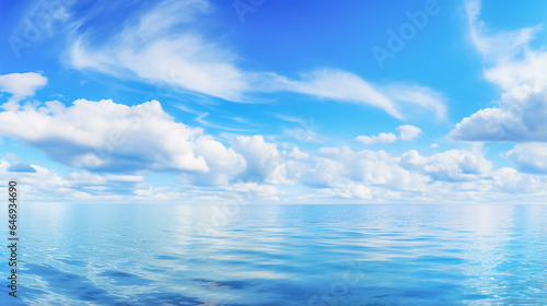 青空と海