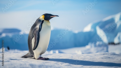 breathtaking shot of the Emperor Penguin in its natural habitat, showing its majestic beauty and strength. © pvl0707