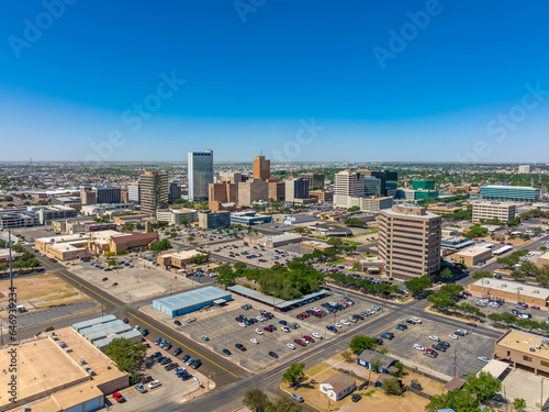 Aerial View of Downtown Midland Texas