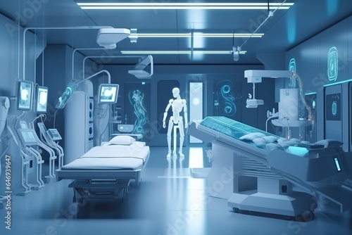 room in hospital. Generative AI
