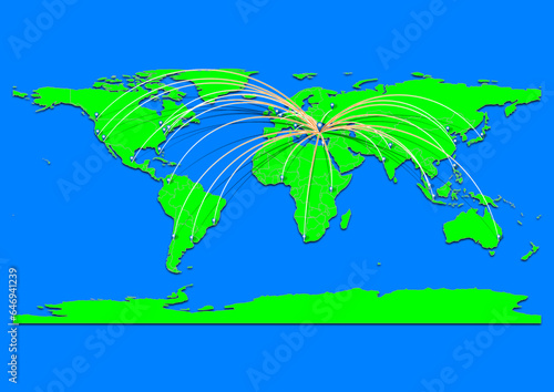 Bursa, Turkey map - Concept map for Bursa, Turkey on World map. Suitable for export concepts. File is suitable for digital editing and prints of all sizes.