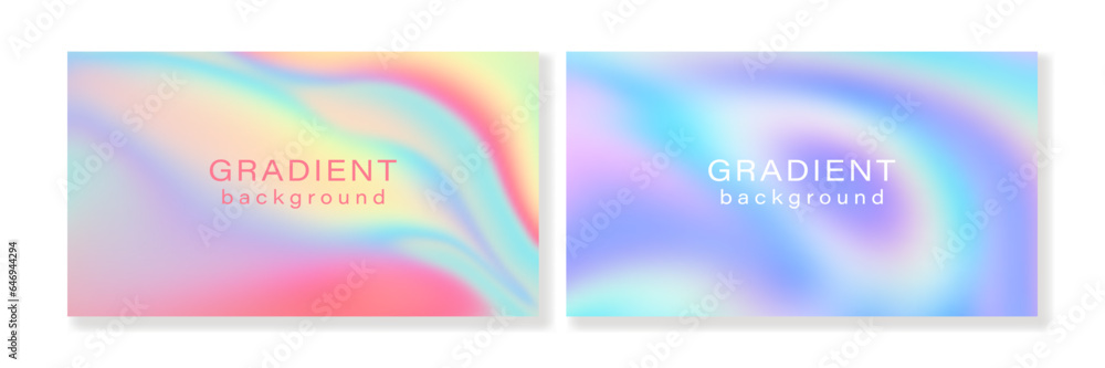 Set of creative horizontal gradient backgrounds with abstract waves. For covers, wallpapers, banners, branding, business cards and other projects. For web and print. Set of creative horizontal gradient backgrounds with abstract waves. For covers, wallpapers, banners, branding, business cards and other projects. For web and print.