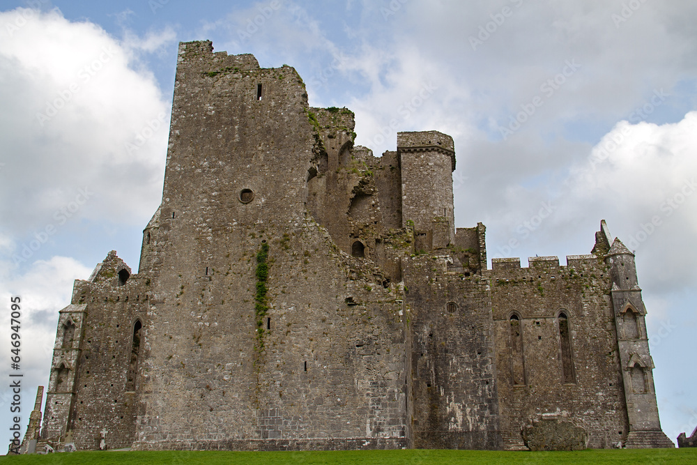 Big, impressive castle on the Rock of Cashel in Ireland Big, impressive castle on the Rock of Cashel in Ireland