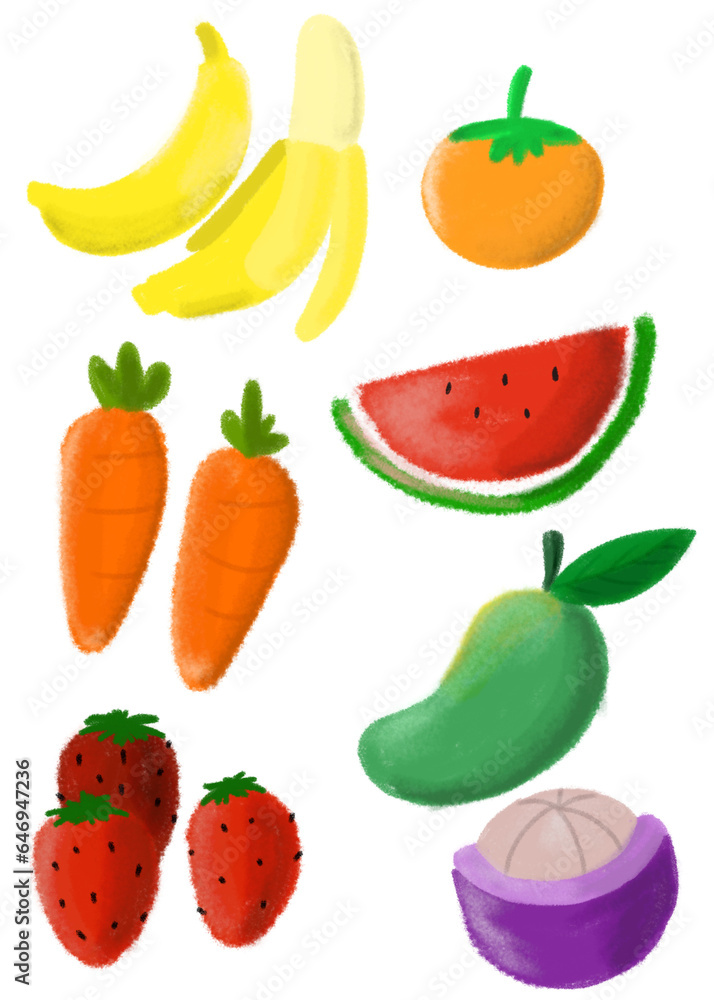 set of vegetables set of vegetables