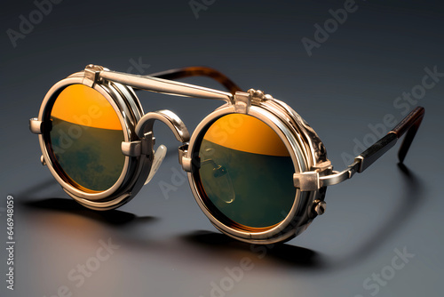 Flip-up Sunglasses - Sunglasses with detachable flip-up lenses, providing versatility in different light conditions (Generative AI)
