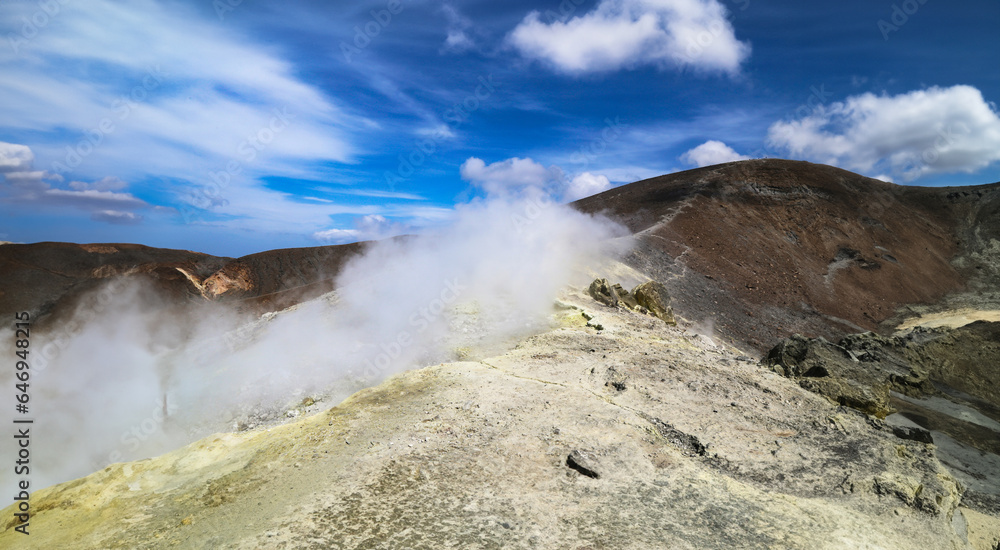 volcanic landscape of the Aeolian islands of Italy volcanic landscape of the Aeolian islands of Italy