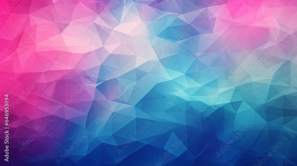 Geometric Abstract Blue, Pink, and Green Background Wallpaper Texture in Colorful Digital Multi-Color