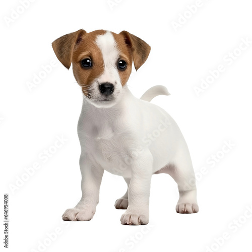 playful jack russel puppy  dog isolated © PawsomeStocks