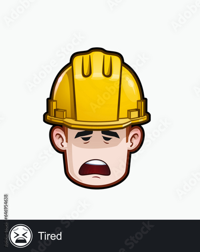 Construction Worker - Expressions - Tired
