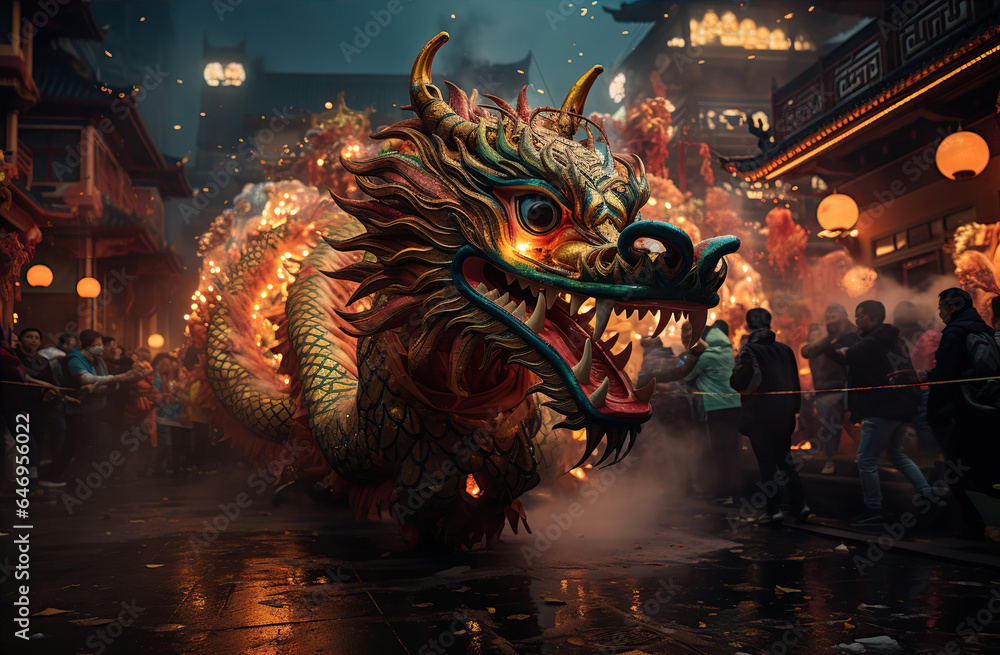2024 - Year of the Green Dragon. Сelebration of the Chinese New Year. Created with Generative AI 2024 - Year of the Green Dragon. Сelebration of the Chinese New Year. Created with Generative AI