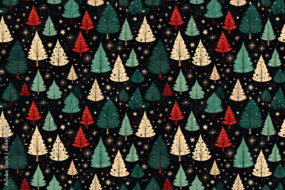 seamless pattern with christmas trees seamless pattern with christmas trees