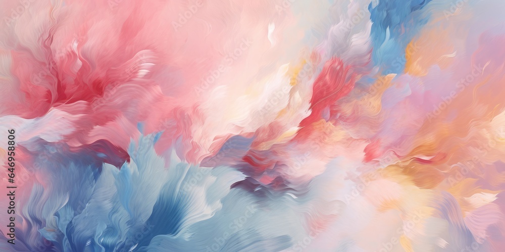 Beautiful abstract pink blue pastel impressionistic floral design background. beautiful Generative AI AIG32