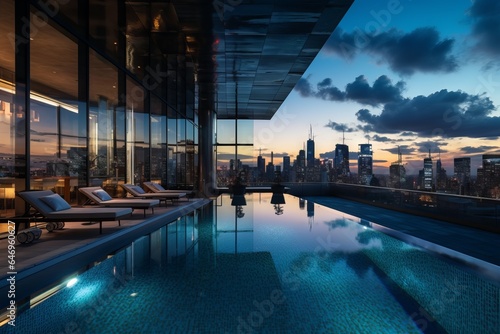 Luxury Penthouse with Rooftop Pool - AI Generated