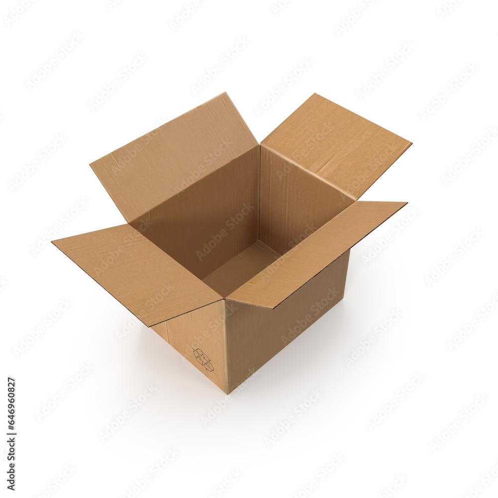 Cardboard box isolated on white background Cardboard box isolated on white background