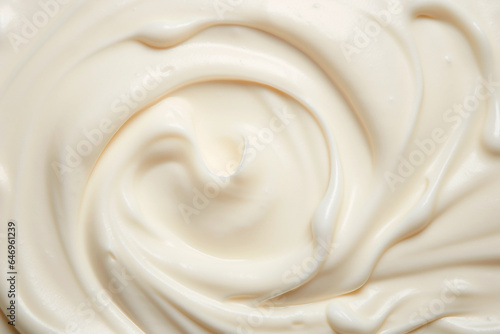 Cosmetic smear cream texture or yoghurt