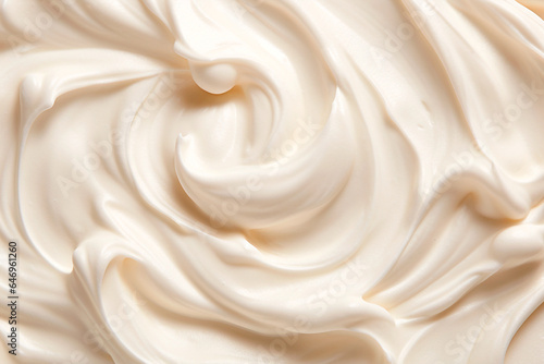 Cosmetic smear cream texture or yoghurt