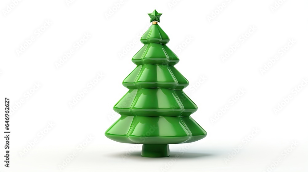 3d rendered christmas tree isolated on white background 3d rendered christmas tree isolated on white background