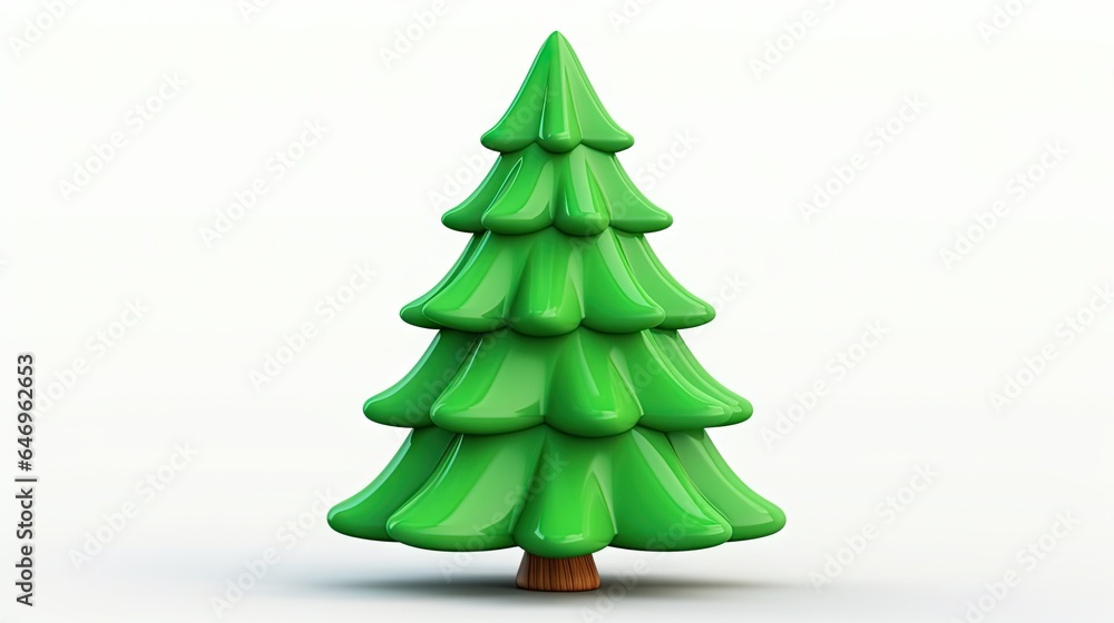 3d rendered christmas tree isolated on white background 3d rendered christmas tree isolated on white background
