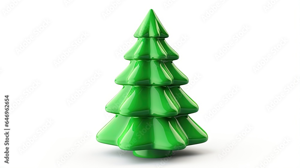 3d rendered christmas tree isolated on white background 3d rendered christmas tree isolated on white background
