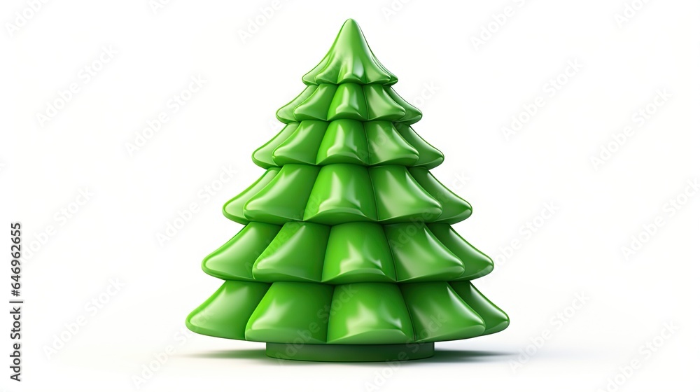 3d rendered christmas tree isolated on white background 3d rendered christmas tree isolated on white background