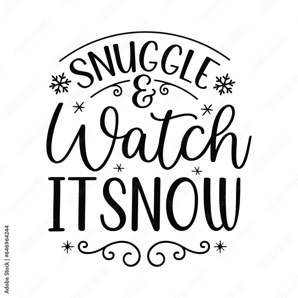 Obraz premium snuggle & watch it snow
